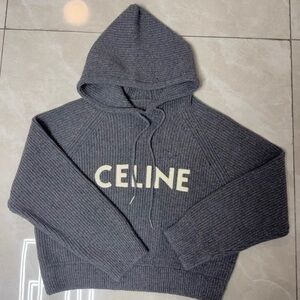 Celine Gray Hooded Sweater